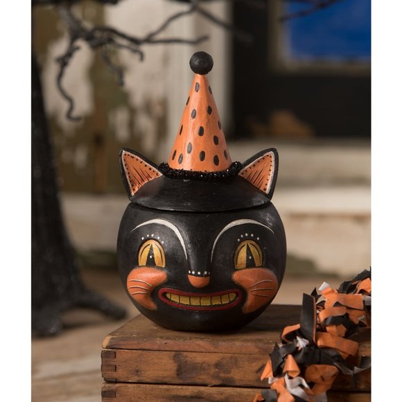 Johanna Parker Grinning Vinny Halloween Folk Art - Picture 1 of 5